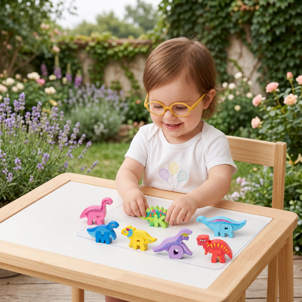 52-Piece Montessori-Style 3D Alphabet Building Blocks Set