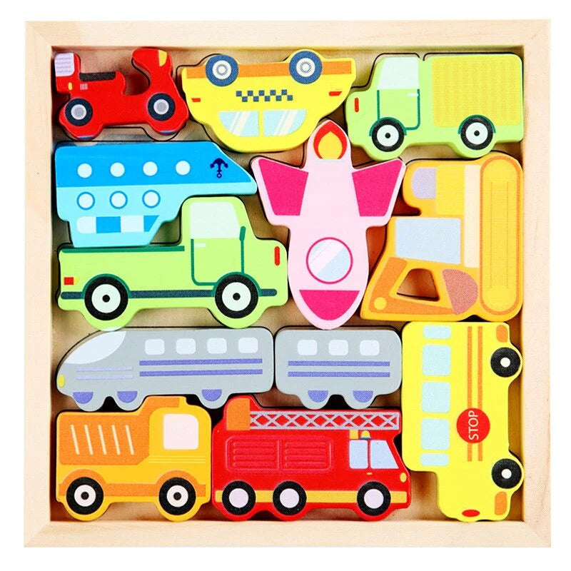 WoodlandPuzzle - How Do the Shapes Fit Into the Frame? - Shape Puzzle