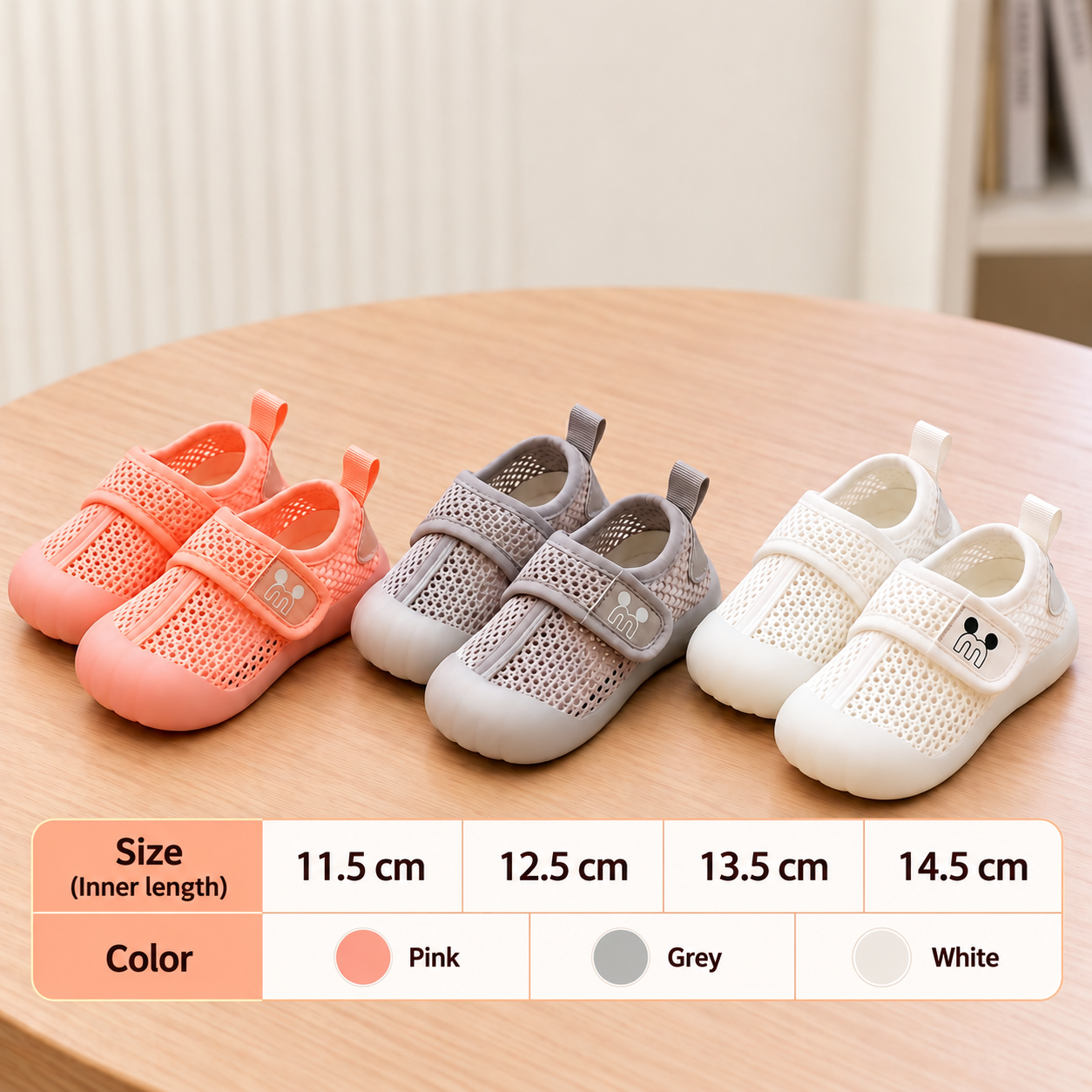 Comfortable Baby Shoes with Soft, Non-Slip Soles