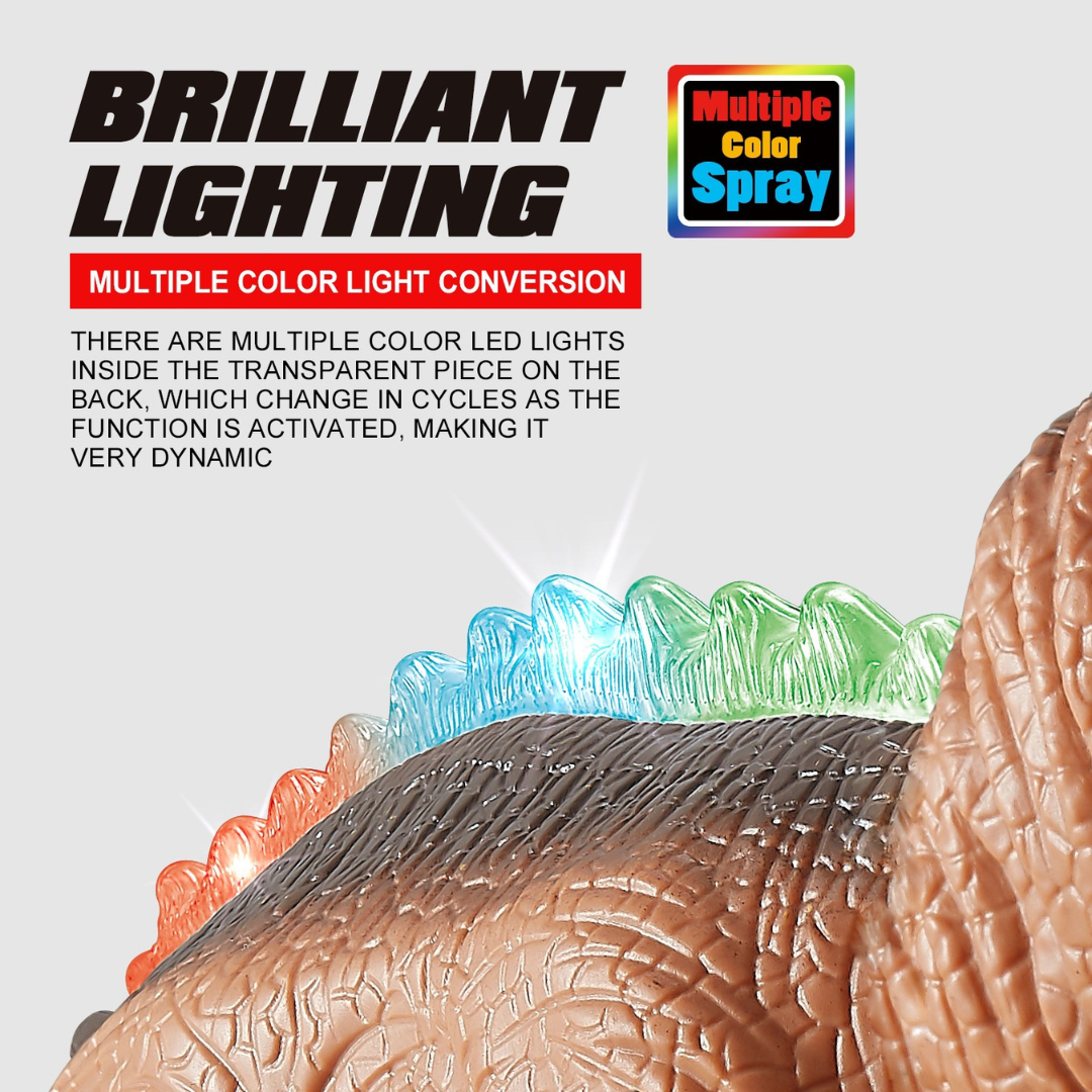 Remote Control Walking T-Rex – RC Dinosaur with Spray Mist, Lights & Sound