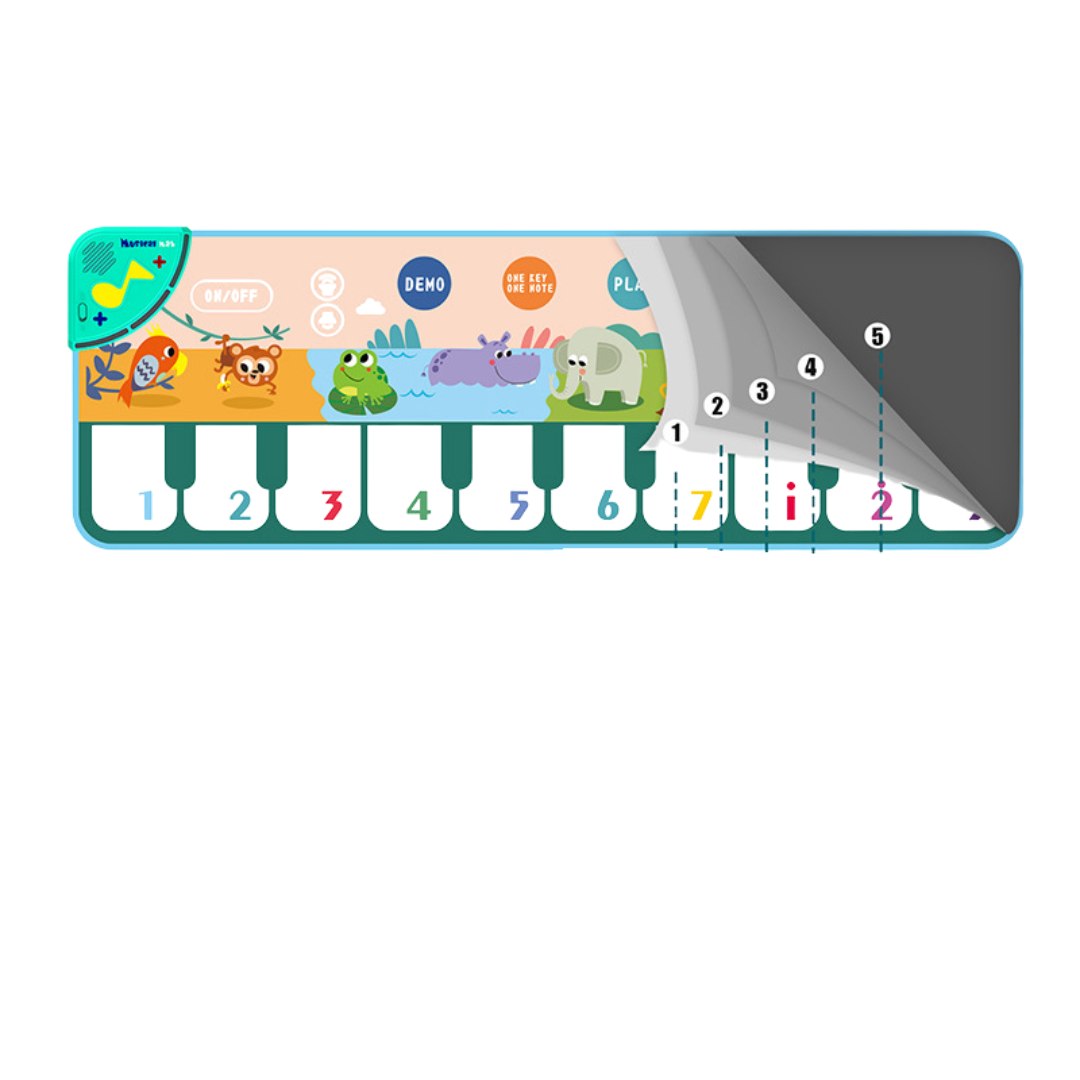 Musical piano play mat