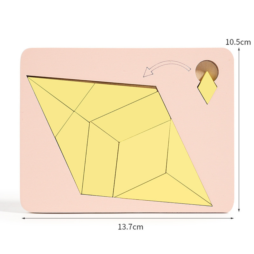 Wooden Tangram puzzle game