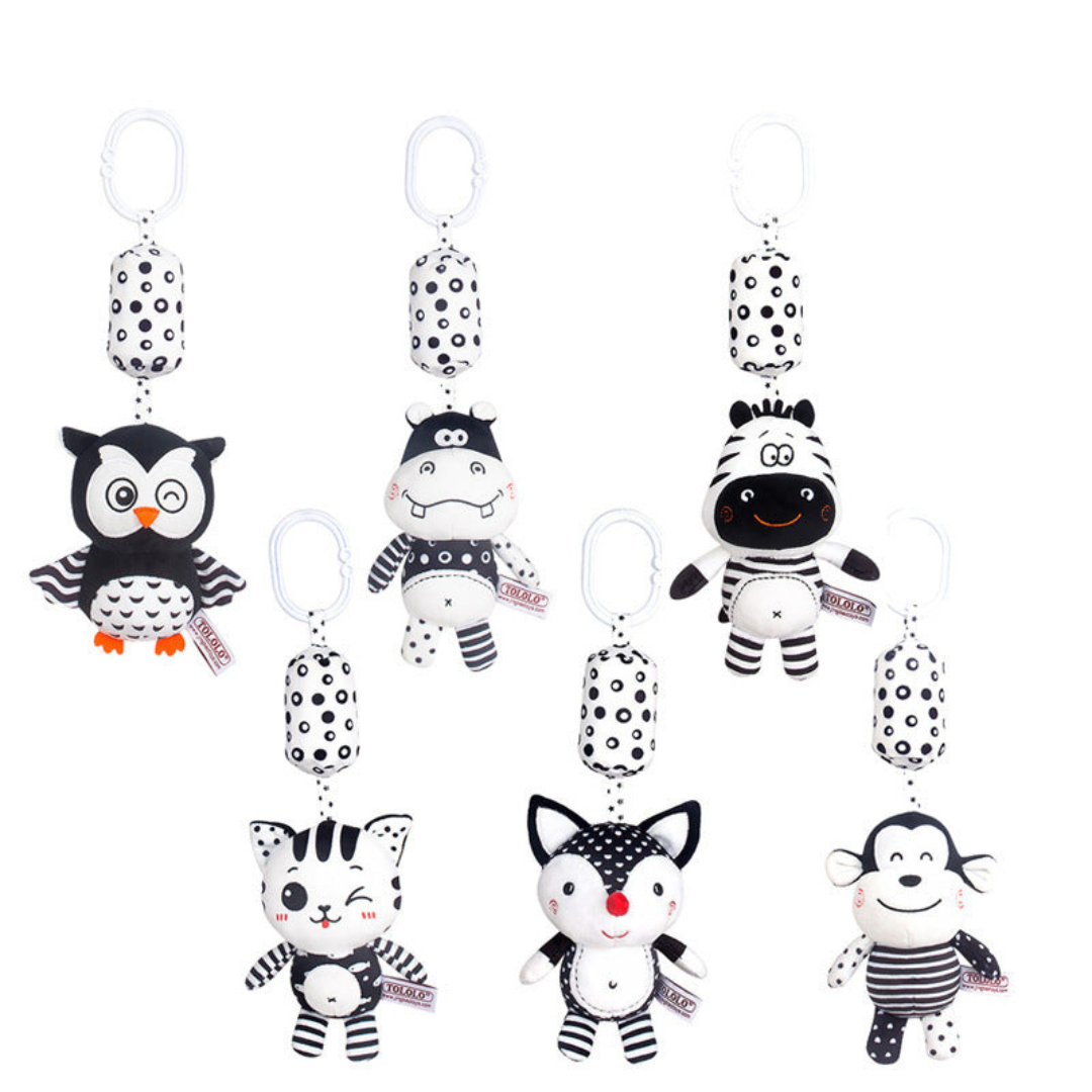 Baby Rattle Stuffed Animals for Cribs and Strollers