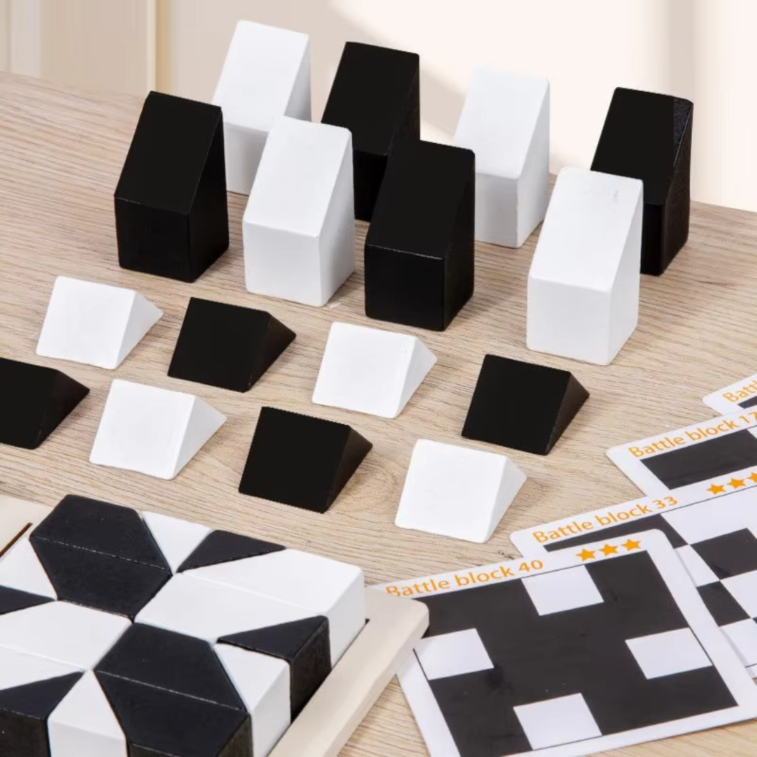 Dual Color Logic Puzzle Game in Pocket Size