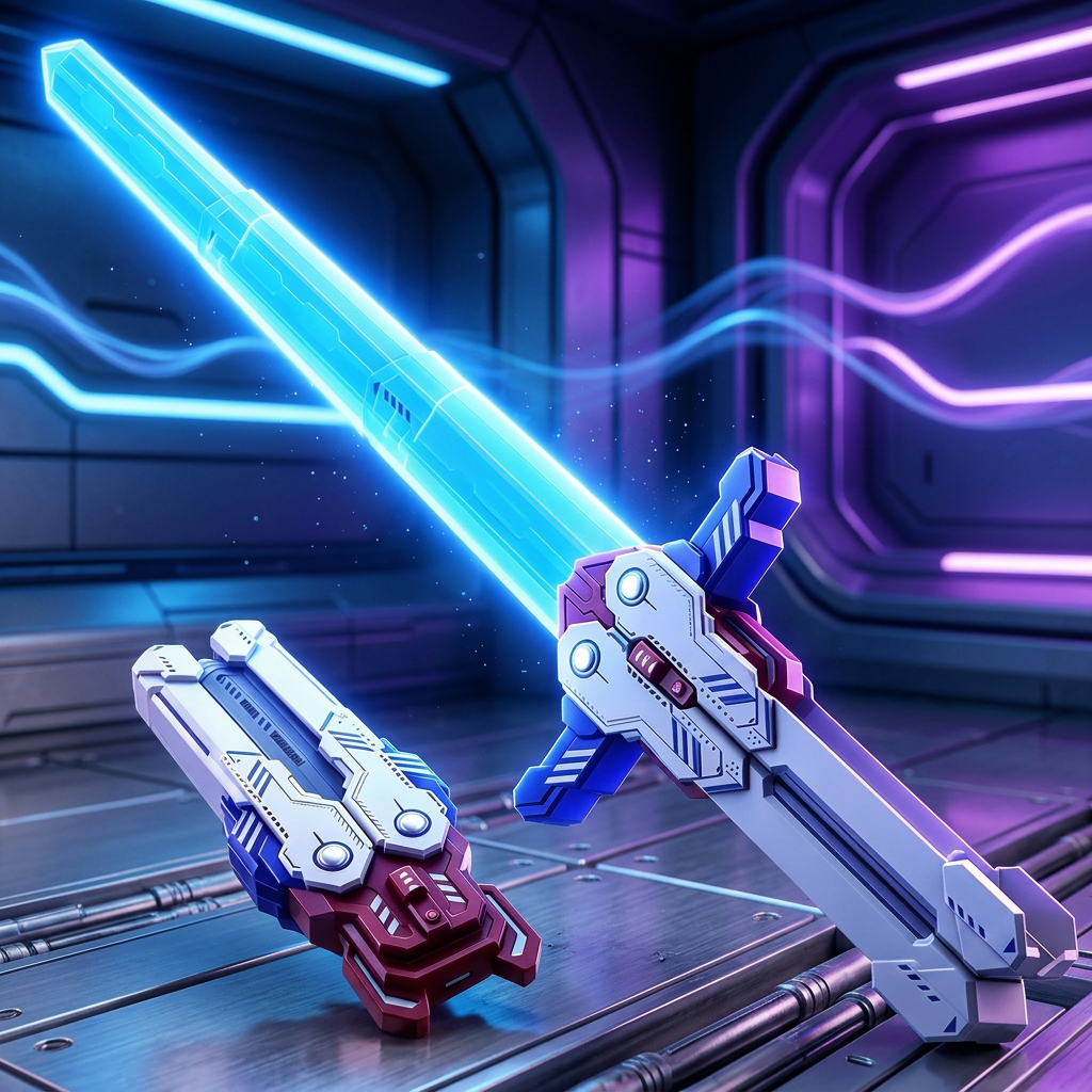 Glowing Telescopic Butterfly Sword Toy