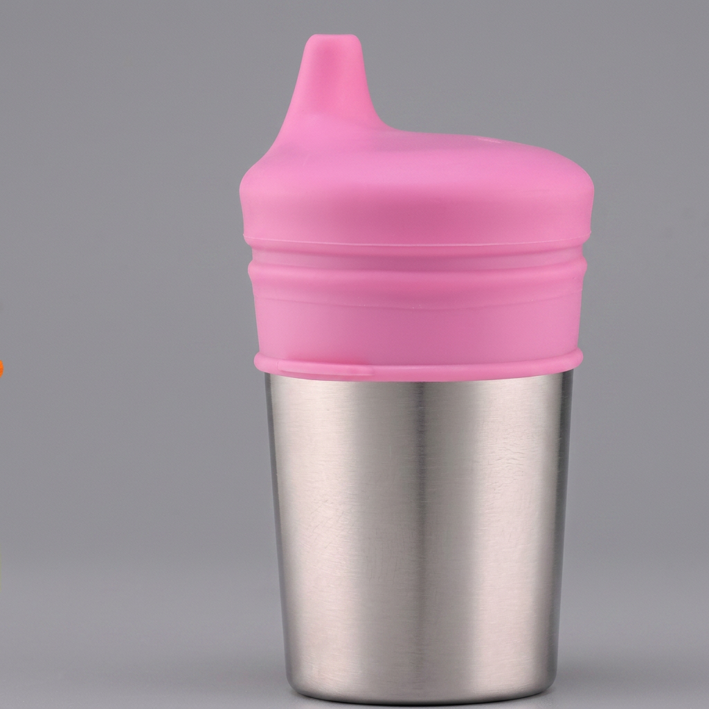 BPA-Free Spillproof Silicone Sippy Cup Lids with Straw