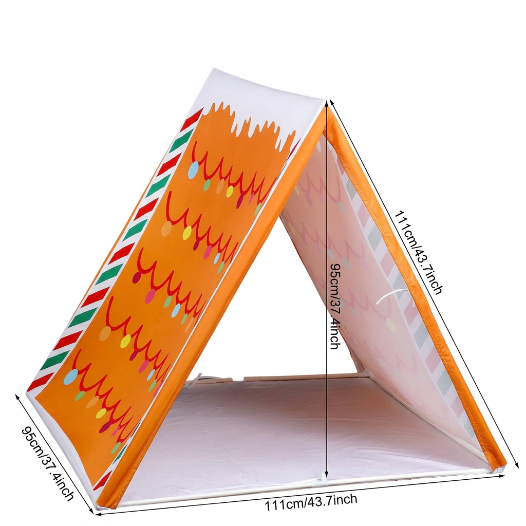 Christmas Gingerbread House Play Tent for Kids