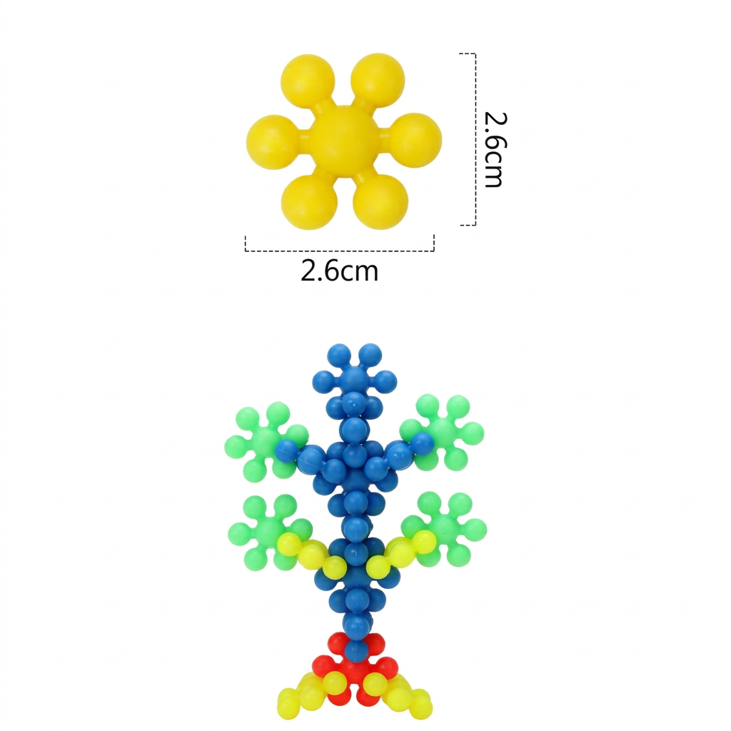Montessori Plum Blossom Building Block Set