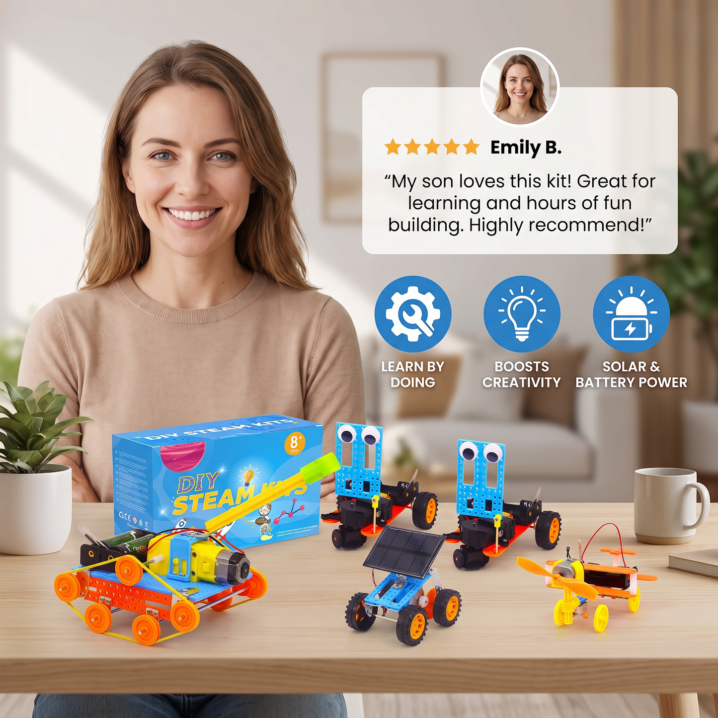 5-in-1 DIY Educational STEM Vehicle Building Kit