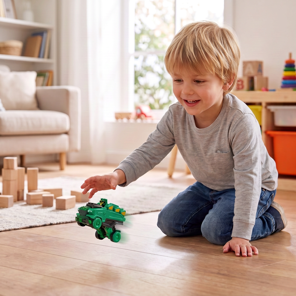 Jumping Transforming Racing Car Toy