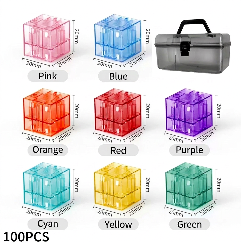 Montessori Cube Building Block Set for Kids