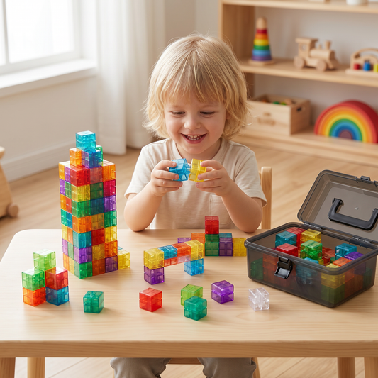 Montessori Cube Building Block Set for Kids