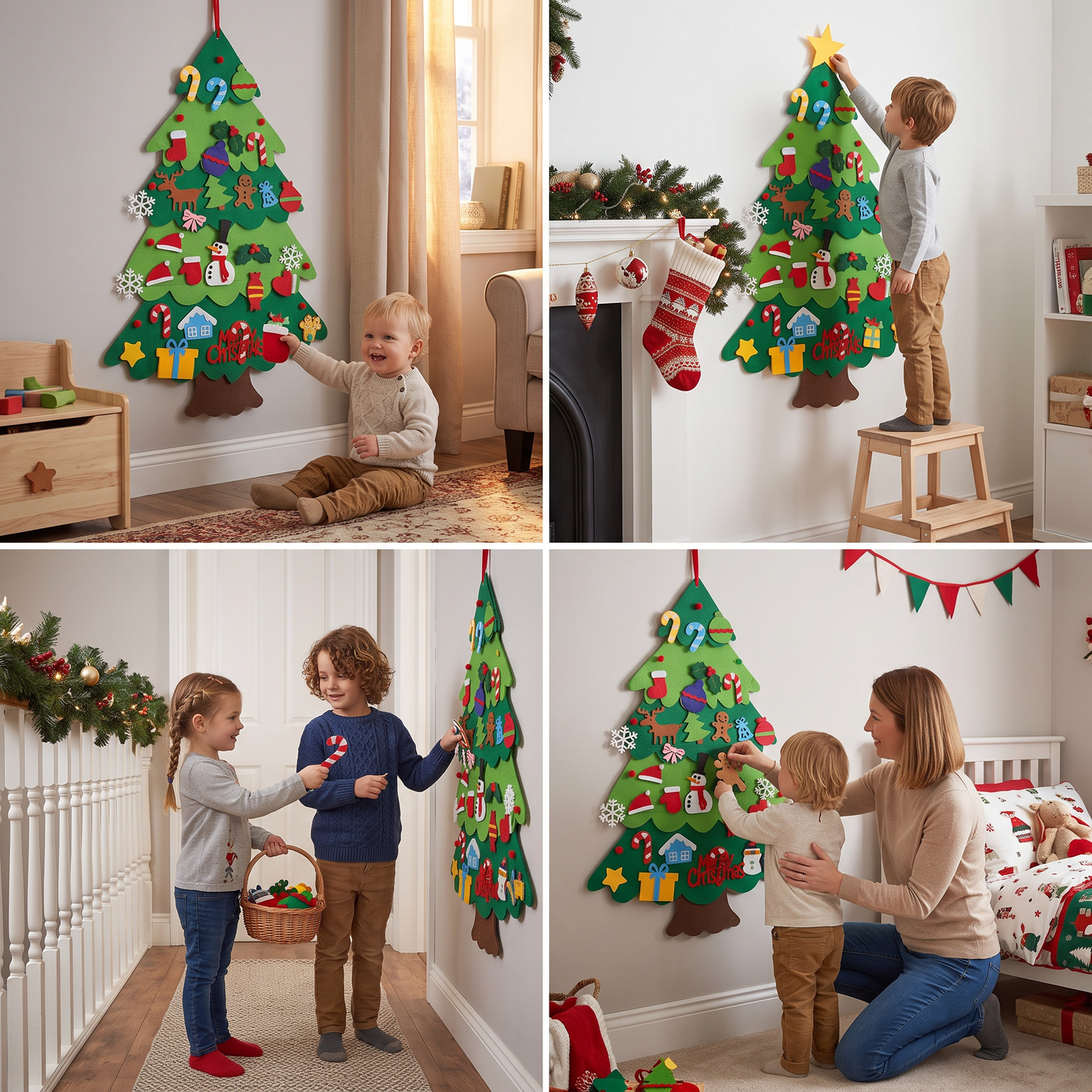 Montessori Felt Christmas Tree