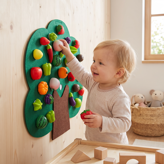 Felt Fruit Tree Activity Board – Montessori Learning Toy