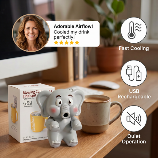 Cute Animal Mug Cooling Fan