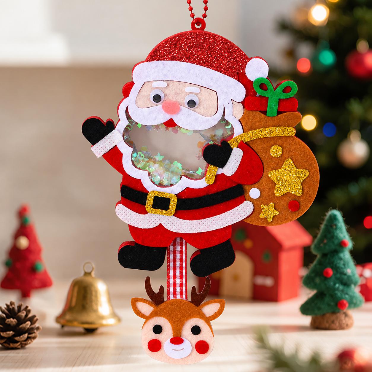 DIY Christmas Shaker Ornament Craft Kit for Kids