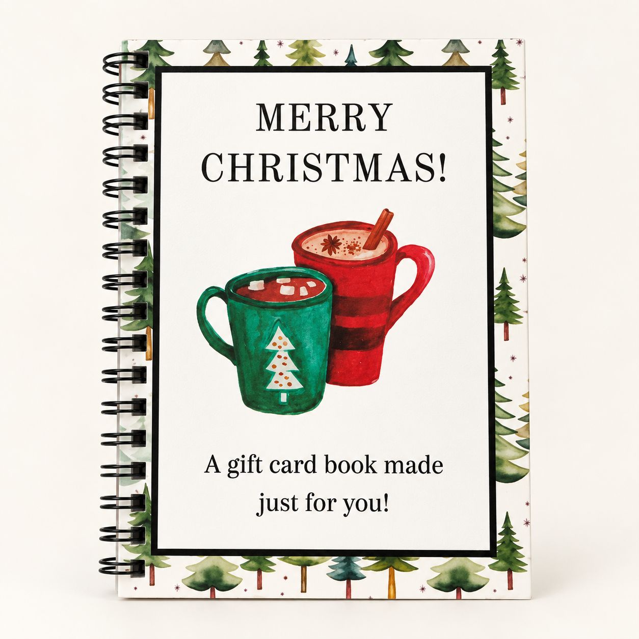 DIY Christmas Gift Card Book – Spiral-Bound Holiday Gift Organizer