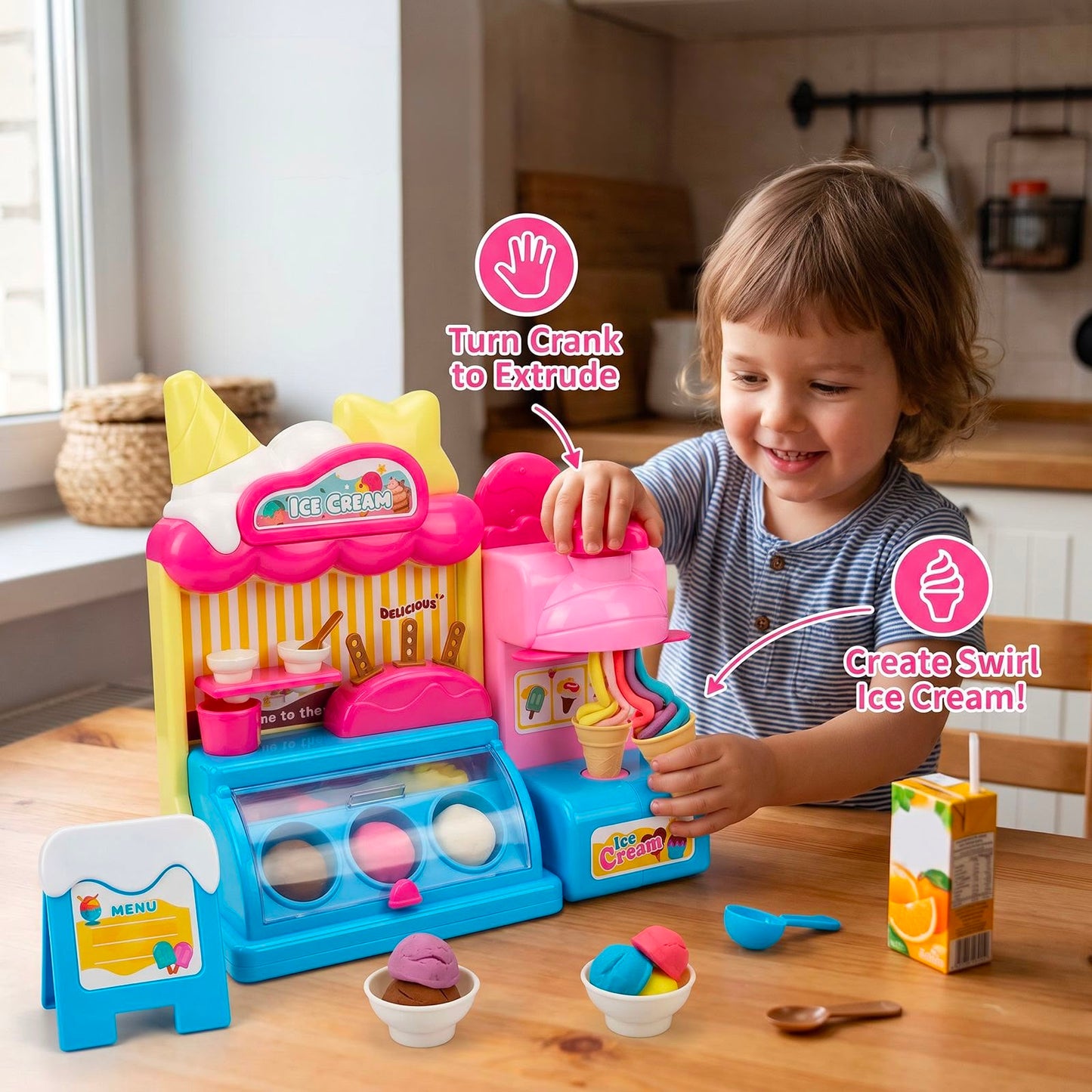 DIY Ice Cream Clay Maker Playset