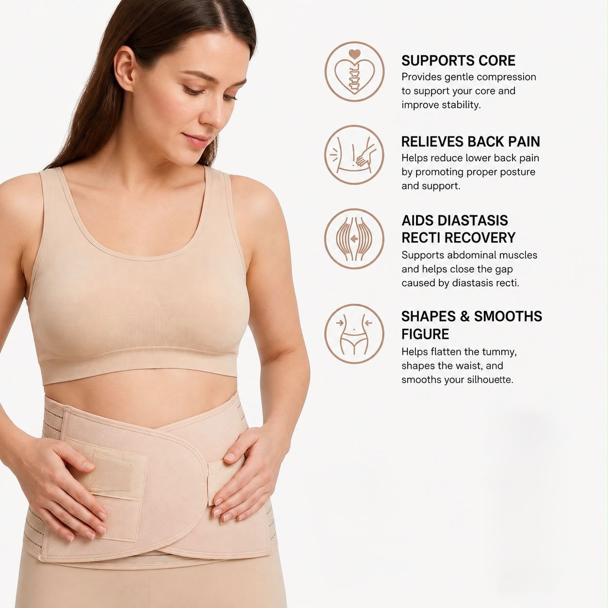 3-in-1 Postpartum Belly Support & Recovery Wrap