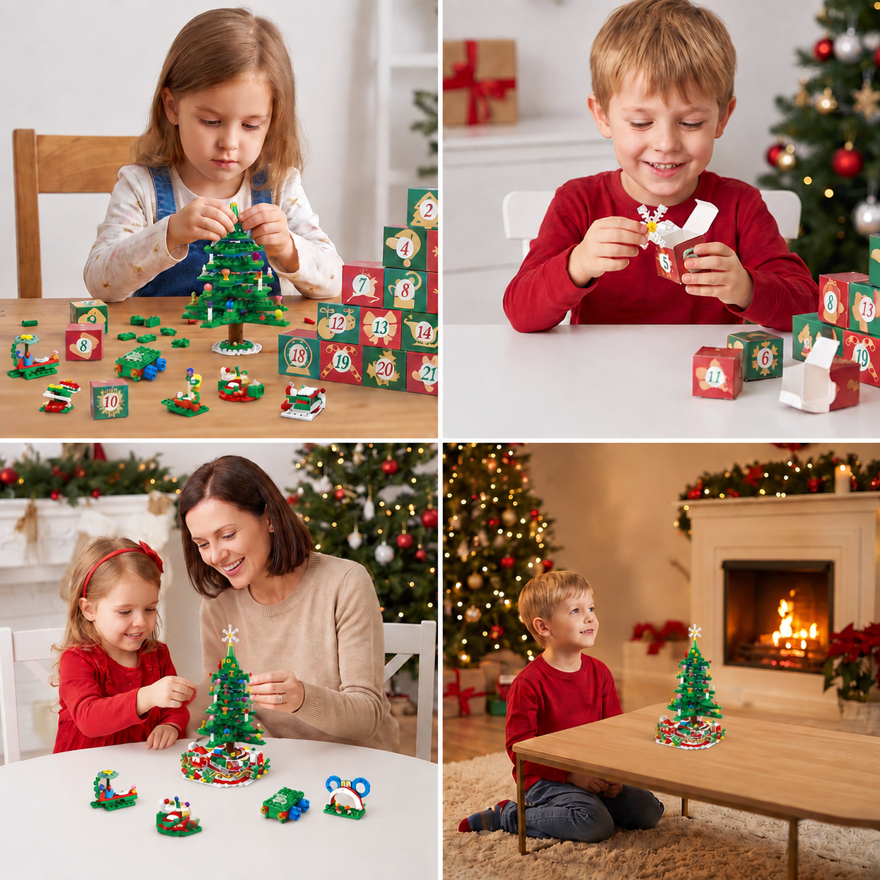 Christmas Tree Building Blocks Advent Calendar for Kids