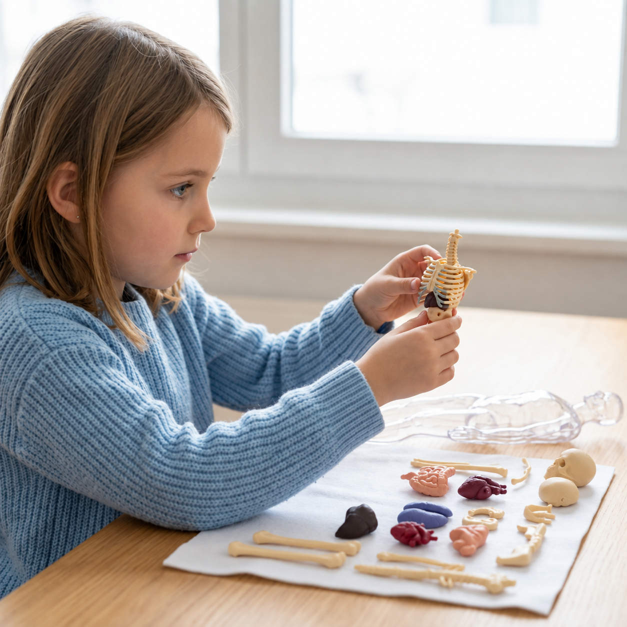 Human Body Anatomy STEM Learning Kit with Assemble-Your-Own Organ Model