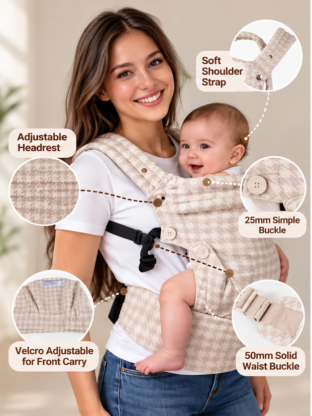 Ergonomic Baby Carrier – Breathable & Adjustable