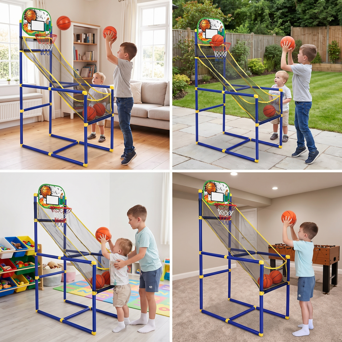 Adjustable Kids Basketball Hoop Set - That Grows With Your Kids