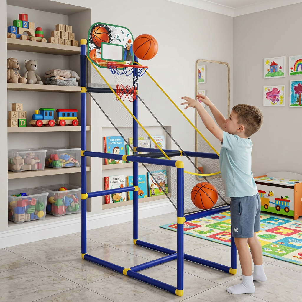 Adjustable Kids Basketball Hoop Set - That Grows With Your Kids