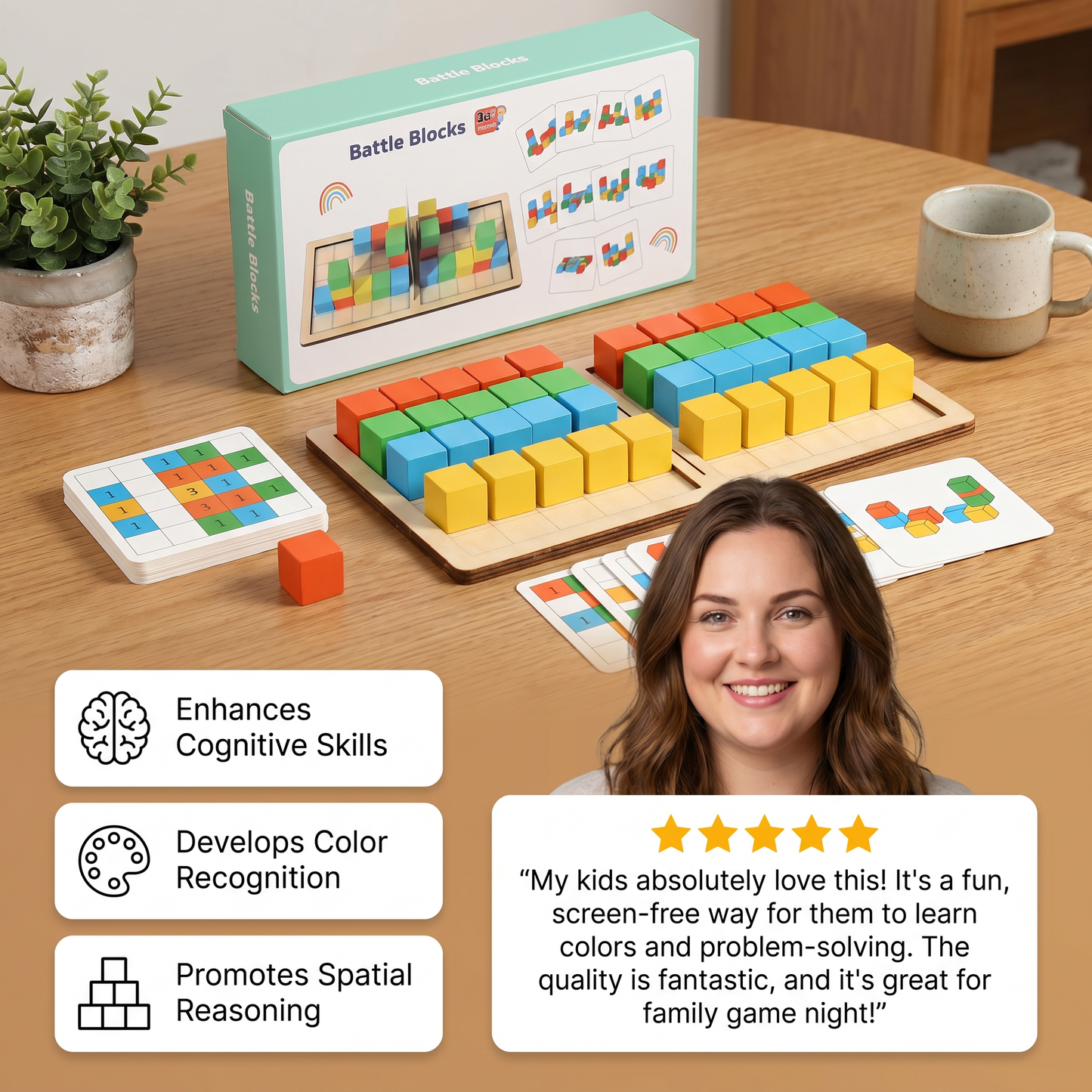 3D Color Match Building Blocks Puzzle Game