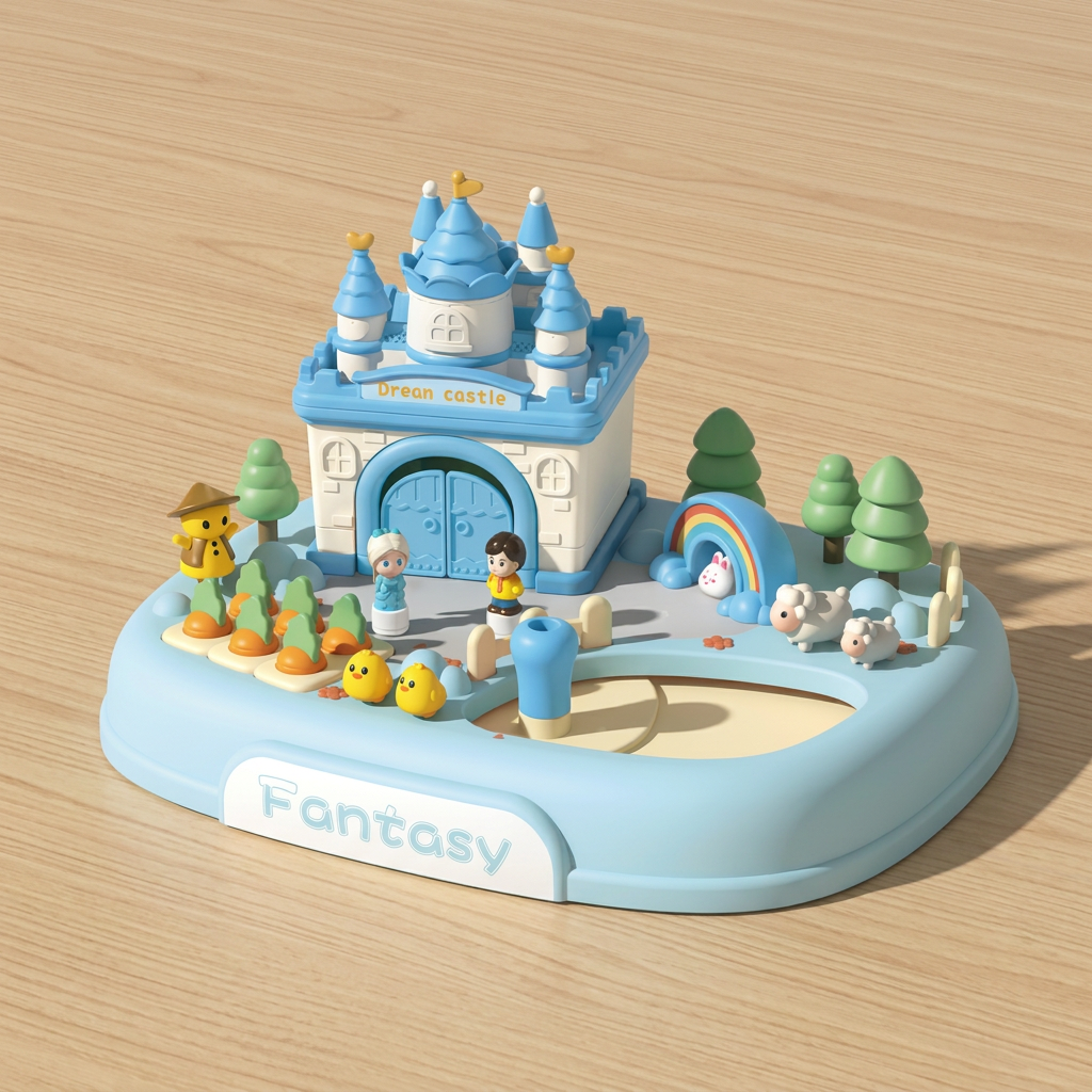 Magnetic Dream Castle & Garden Playset for Kids
