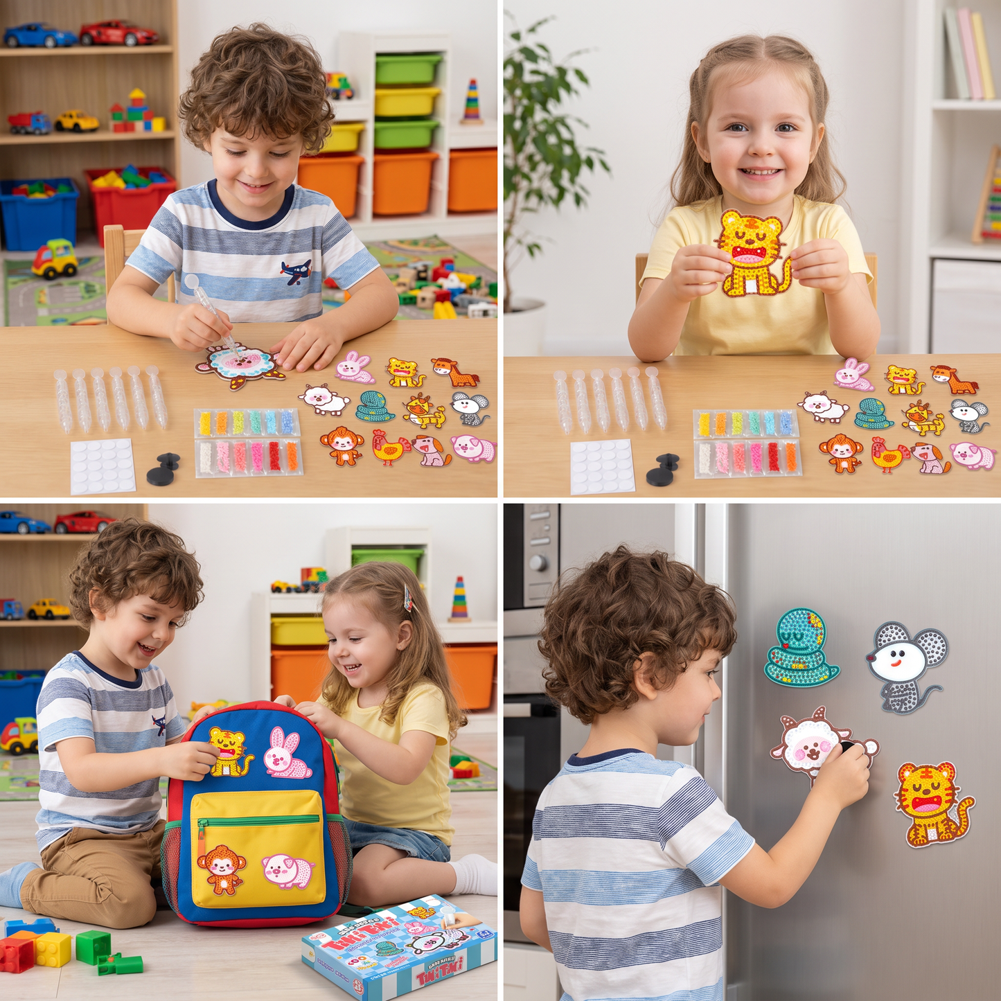DIY Dot Bead Sticker Art Kit for Kids
