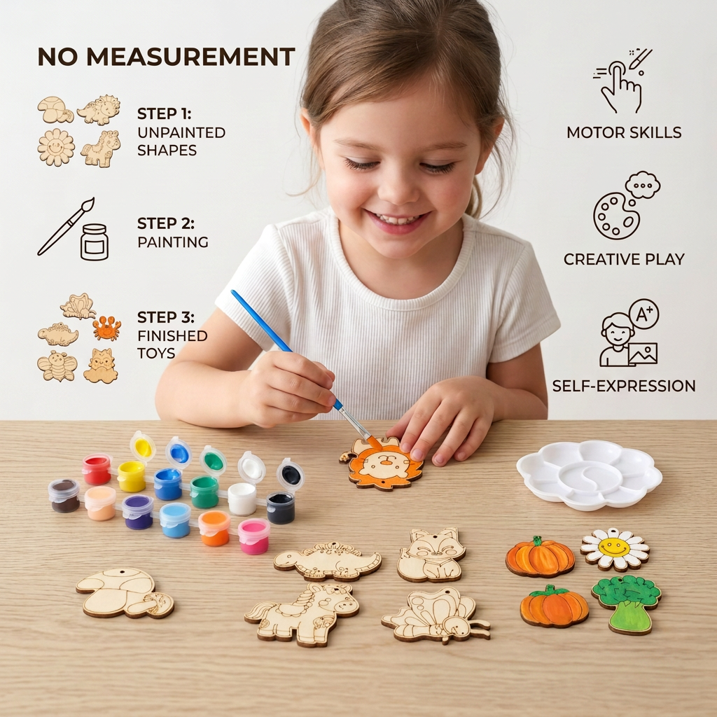 DIY Wooden Paint & Play Craft Kit for Kids