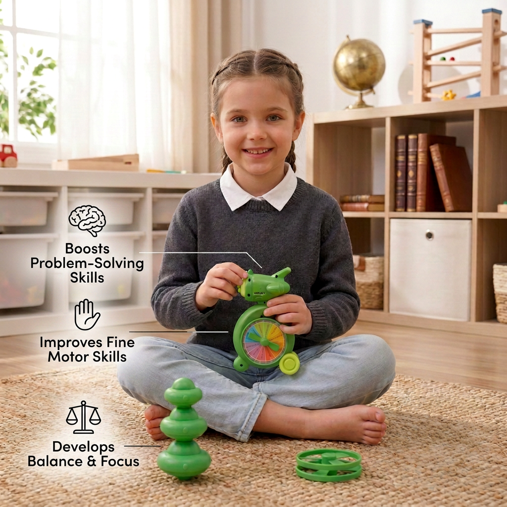 5-in-1 Gyro Educational Toy – Spinning, Balancing & Stacking Skill Game for Kids
