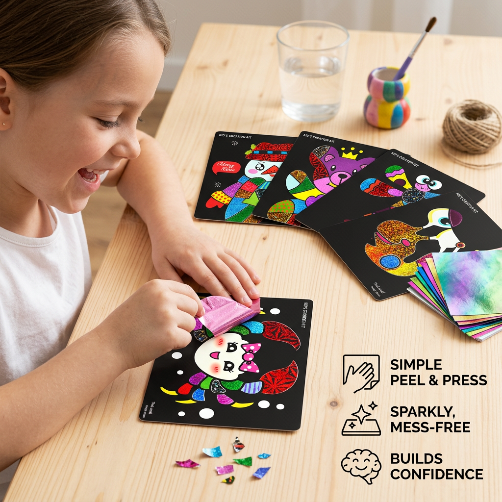 DIY Foil Art Craft Kit for Kids
