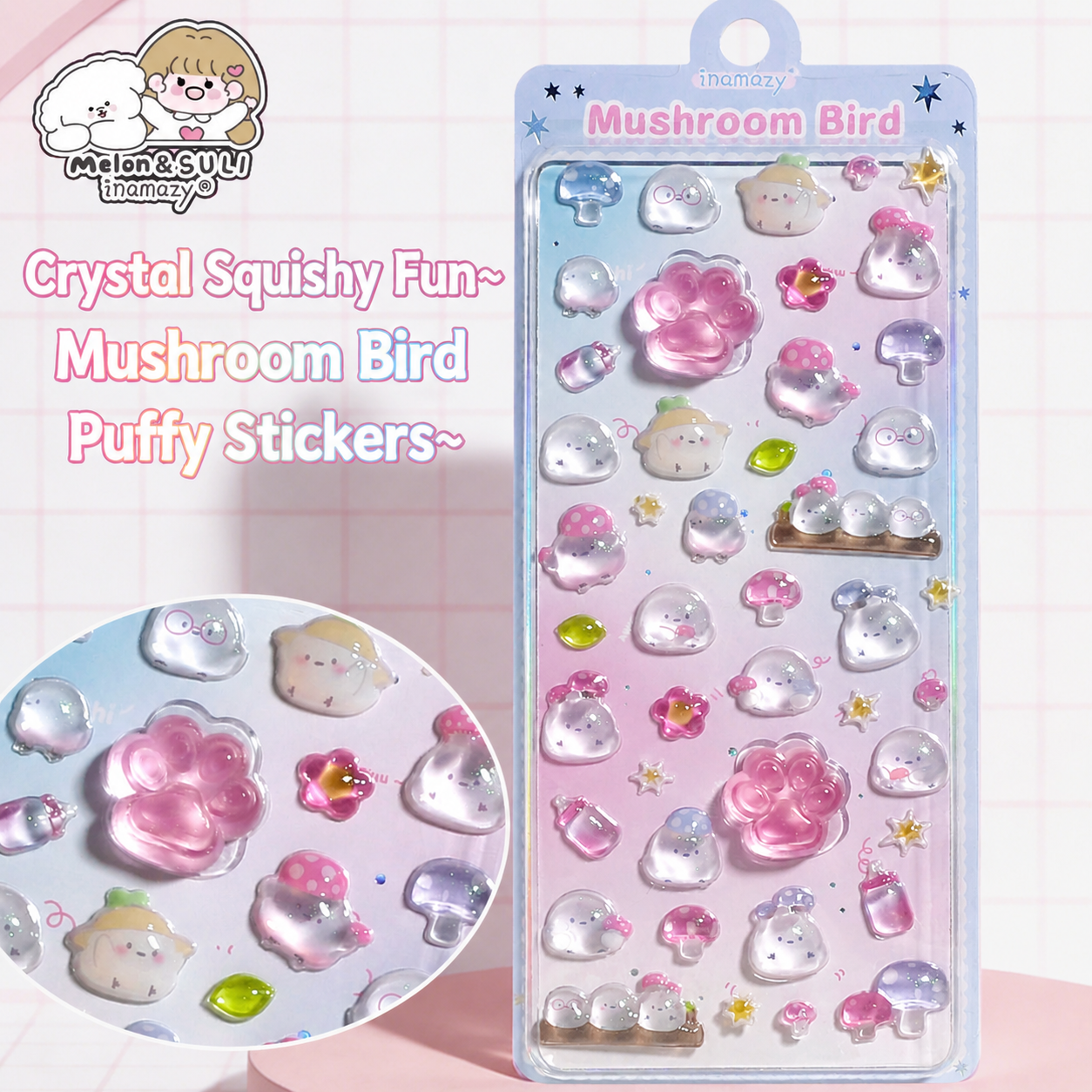 3D Squishy Pet Paw Stickers – Cute Puffy Stickers for Kids
