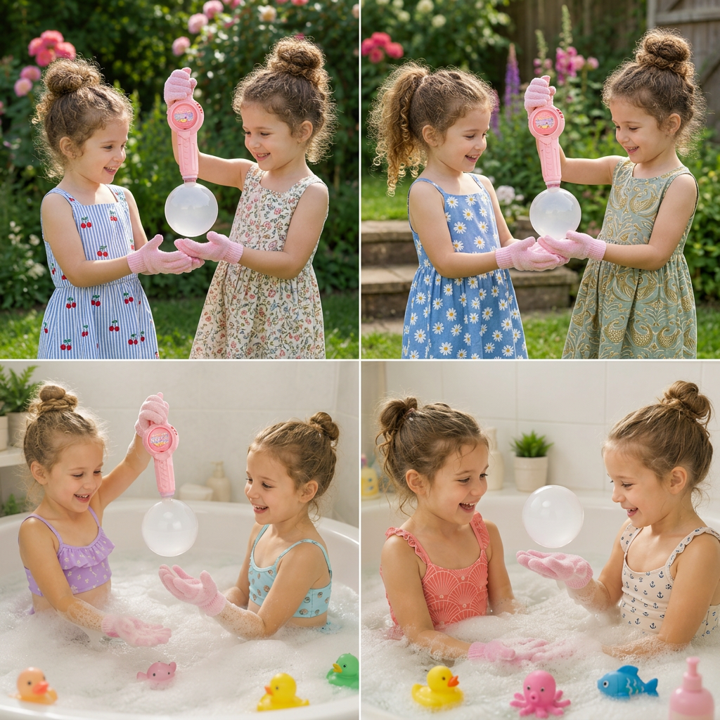 Interactive Bubble Ball Racket Toy for Kids