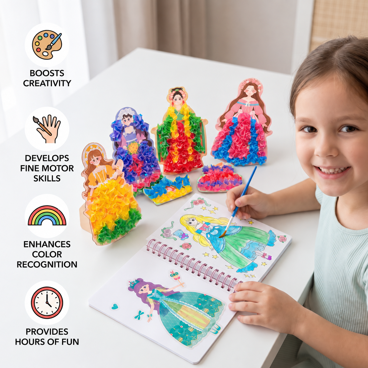 Princess Fashion Design Drawing and Craft Book