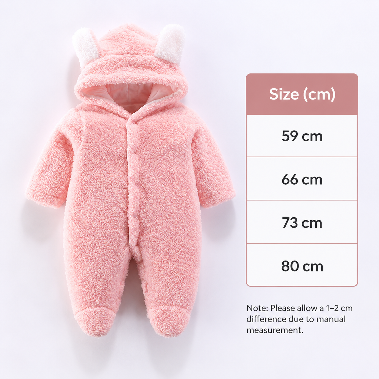 Soft & Cozy Hooded Baby Bear Jumpsuit