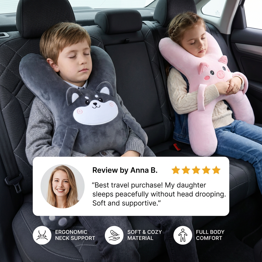 Kids Travel Sleep Support Pillow