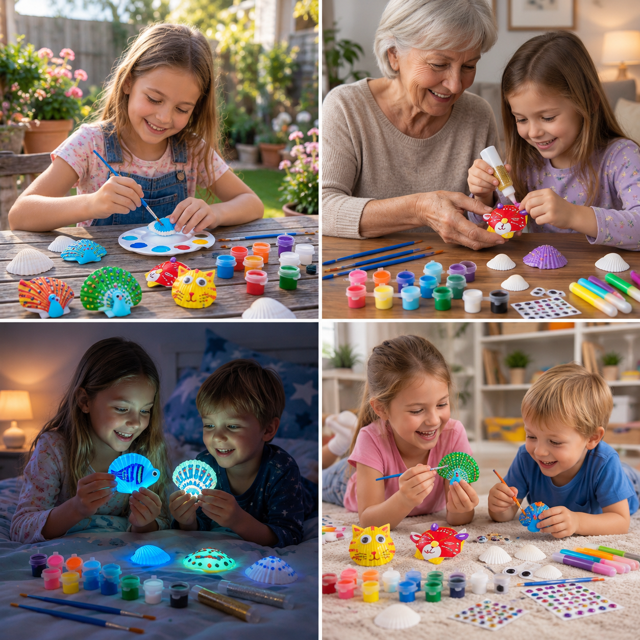 Glow in the Dark Sea Shell Painting & Craft Kit
