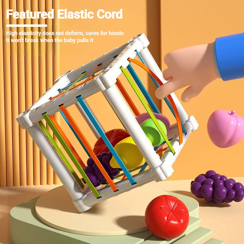 Montessori shapebox – sorting and motor skills game