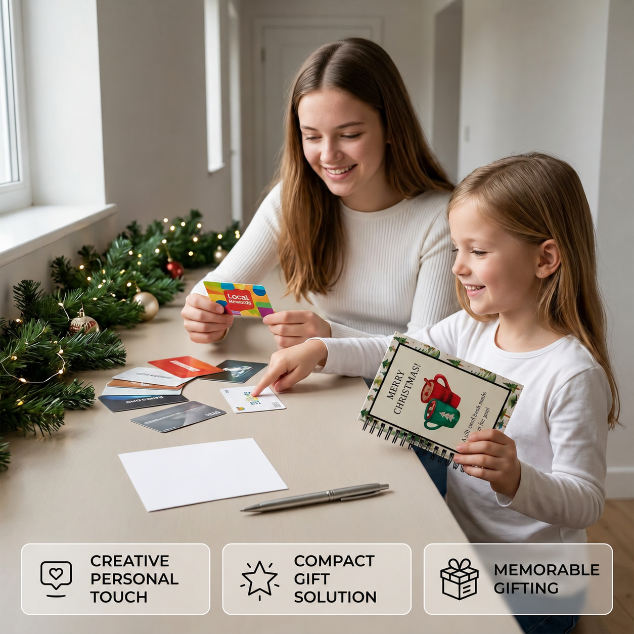 DIY Christmas Gift Card Book – Spiral-Bound Holiday Gift Organizer