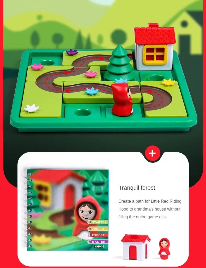 Montessori Little Red Riding Hood puzzle and skill game