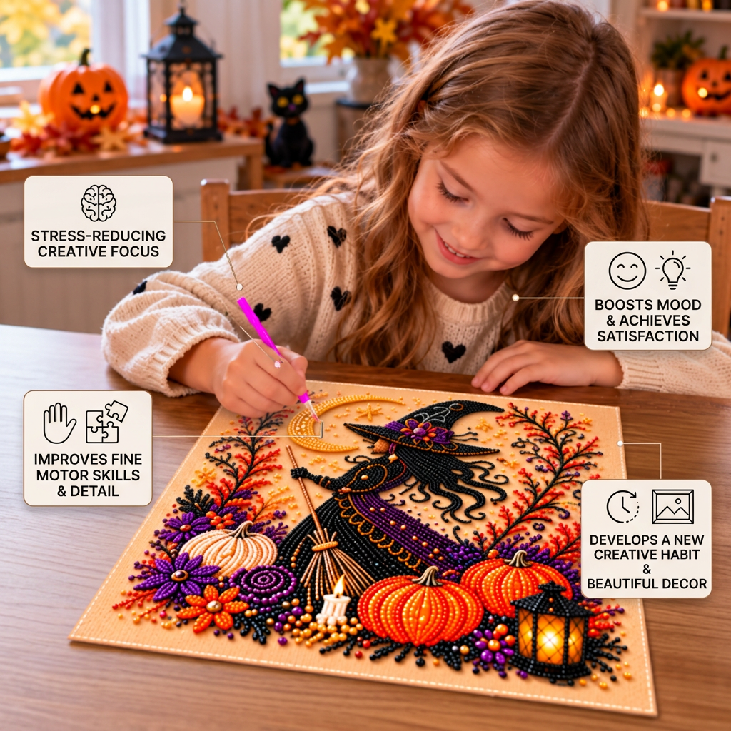 DIY Halloween Diamond Painting Kit