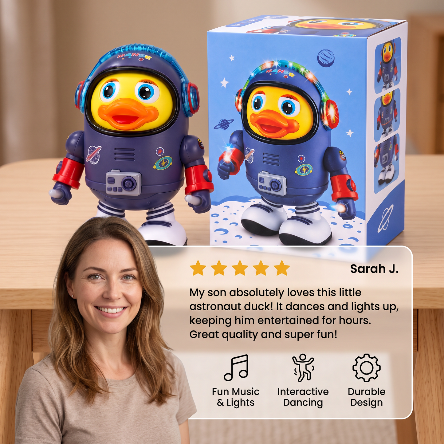 Dancing Astronaut Duck