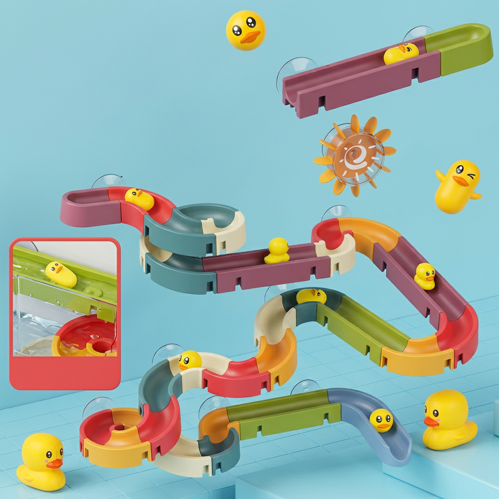 Sliding Ducks -  Kids Bathing Toy