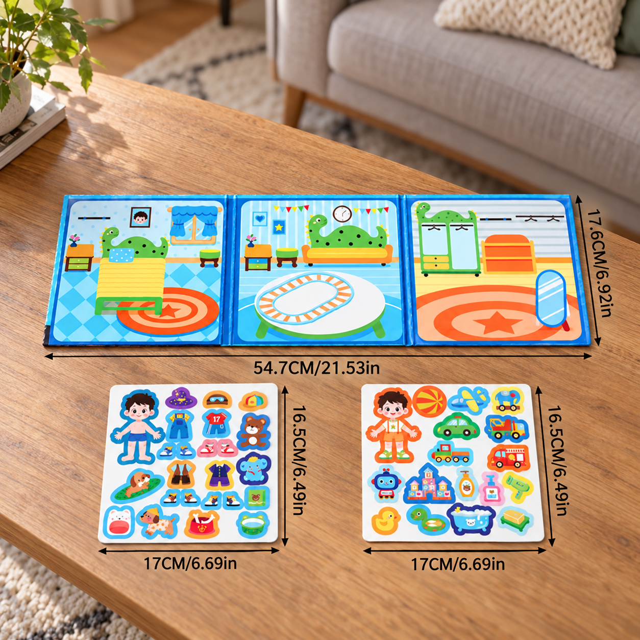 Montessori Magnetic Quiet Book – Creative Dress-Up & Scene Play