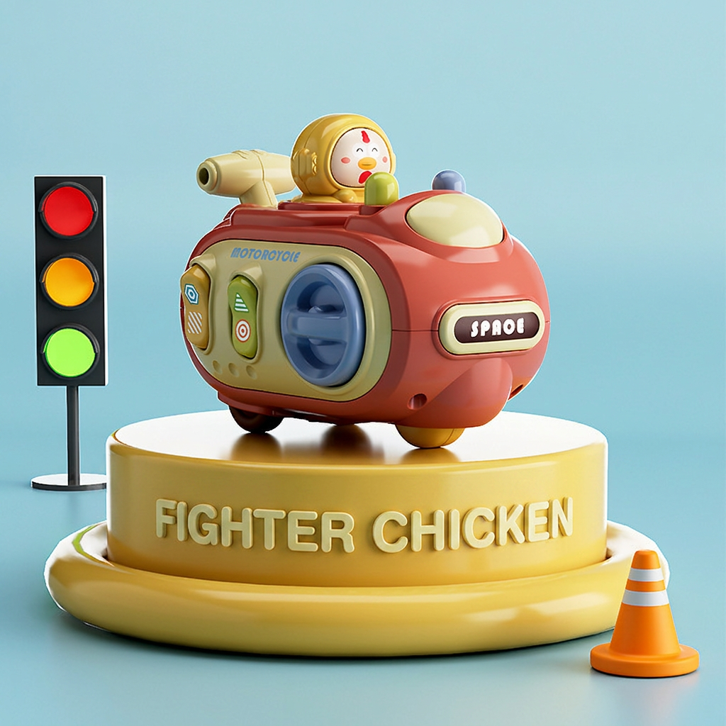 5-in-1 Press & Go Busy Car Toy for Fine Motor Skills Development