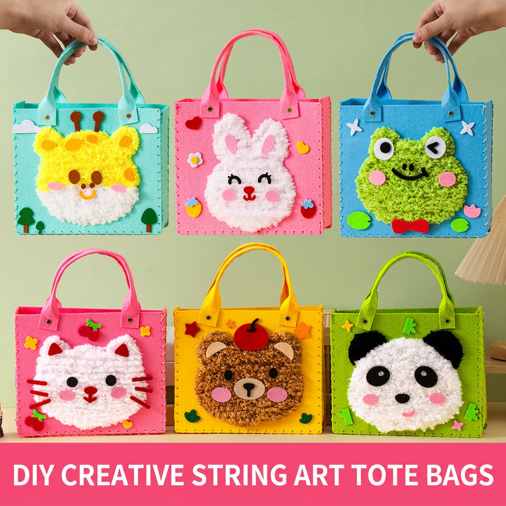 Kids DIY Plush Tote Bag Craft Kit
