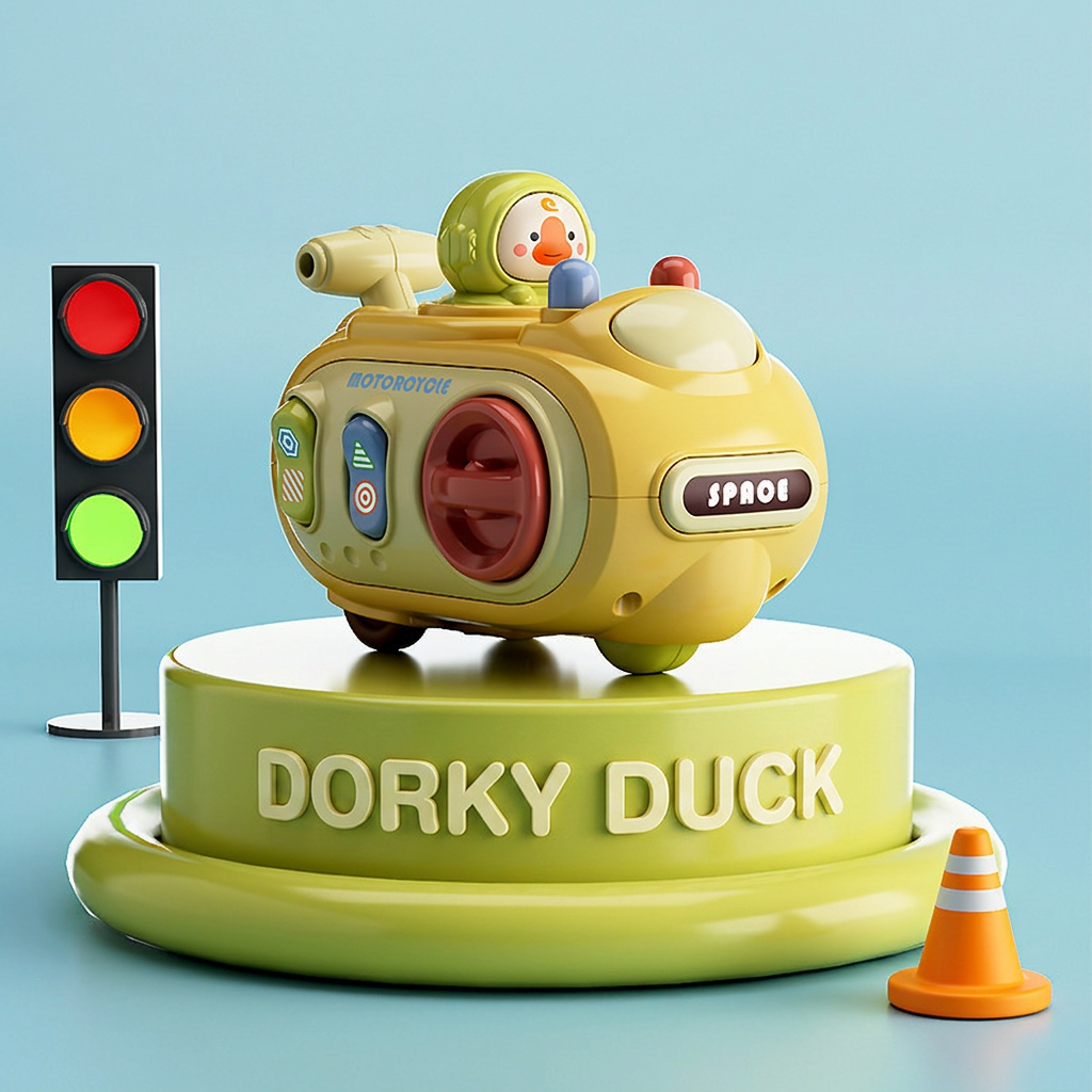 5-in-1 Press & Go Busy Car Toy for Fine Motor Skills Development